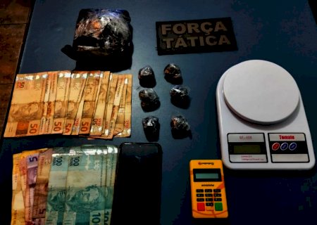 Força Tática prende traficante com droga avaliada em R$ 16 mil em Nova Andradina