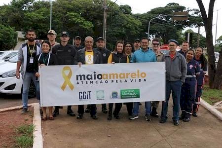 NOVA ANDRADINA INICIA AÇÕES DO MAIO AMARELO COM BLITZ EDUCATIVA