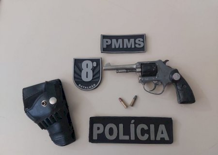 Polícia Militar prende homem com arma de fogo em Taquarussu