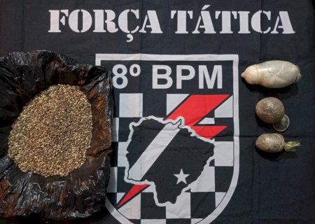 Polícia Militar prende mulher por tráfico de sementes de maconha em Nova Andradina