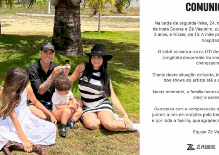 Assessoria de Zé Vaqueiro anuncia o nascimento de seu 3º filho do cantor e comunica internação